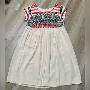 Anthropologie embroidered dress